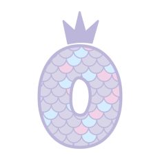 Mermaid Scale Number 0 Zero