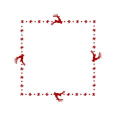 Reindeer Christmas Winter Frame Border Background
