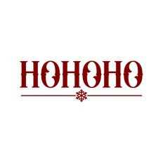 Ho Ho Ho Christmas Santa Quote Text Script