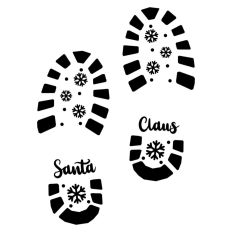 Santa Boot Print Christmas 