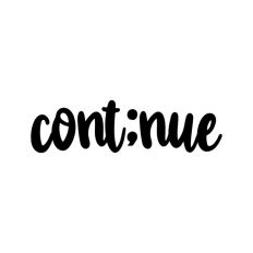 Continue Semicolon Mental Health Symbol