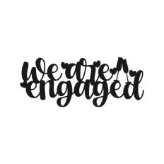 We Are Engaged, Engagement Cake Topper