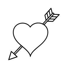 Arrow Heart Valentine's Day