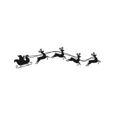 Christmas Santa Sleigh Reindeer Gifts Eve Winter