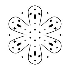 Flower with Dots