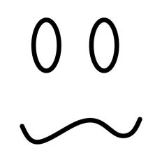 Worried Face Doodle