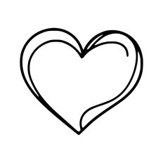 Hand Drawn Heart Sketch Doodle