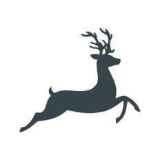Deer Buck Stag Antlers Christmas Reindeer Winter Sleigh