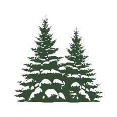 Realistic Tree Winter Snowy Christmas 