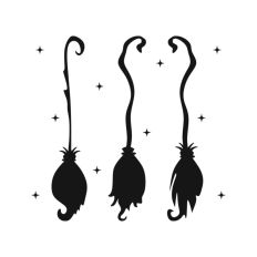 Witch Halloween Broomstick Brooms Autumn