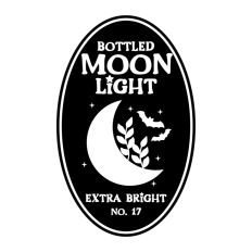 Moon Light Potion Bottle Label Halloween Witch 