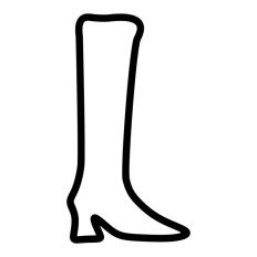 Tall Boot Outline