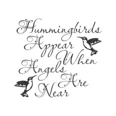 Hummingbirds Appear When Angels Are Near