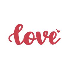 Love Script Text Valentine's Day Quote