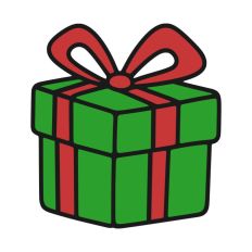 Gift Box Gift Wrapped Box Present Birthday Christmas Ribbon Bow