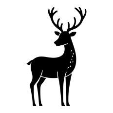 Reindeer Christmas Sleigh Santa Festive