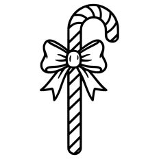 Candy Cane Christmas Gift Bow Food