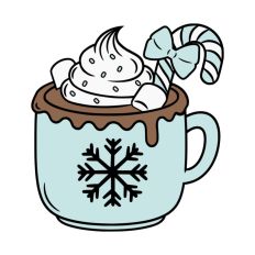 Hot Cocoa Christmas Festive Drink Winter