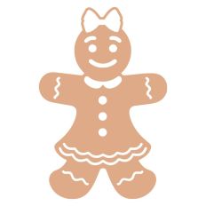 Gingerbread Christmas Man Woman Cookie 