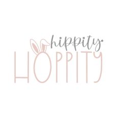 Hippity Hoppity Easter Quote Spring Bunny