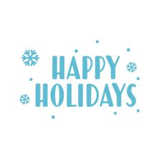 Happy Holidays Snowflake Quote