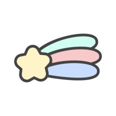 Star Cute Shape Shooting Baby Nursery
