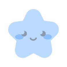 Star Cute Shape Face Smiling Baby Nursery