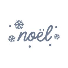 Noel Christmas Holidays Text Snowflakes Words