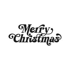 Merry Christmas Script Text