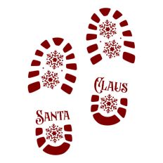 Santa Boot Print Christmas 