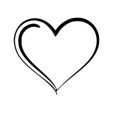 Hand Drawn Heart Sketch Doodle