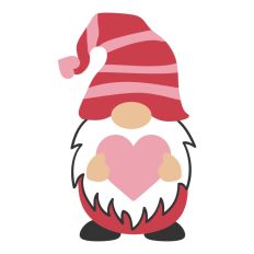 Gonk Gnome Love Heart Valentine's Day