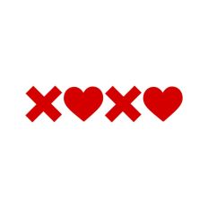 XOXO Hearts Kisses Hugs Cute 