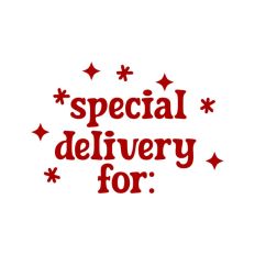 Special Delivery For Gift Christmas Quote Script Text