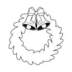 Festive Christmas Wreath Bow Bells Winter