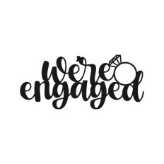 We're Engaged, Engagement Cake Topper