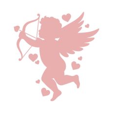 Cupid With Bow And Arrow Hearts Valentine's Day