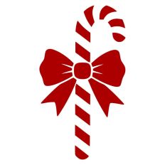 Candy Cane Christmas Gift Bow Food