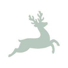 Deer Buck Stag Antlers Christmas Reindeer Winter Sleigh