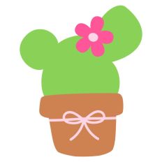 Girly Cactus Plant Pot