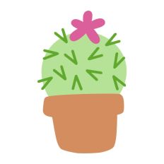 Spikey Cacti Plant Pot