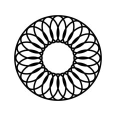 Floral Circular Frame