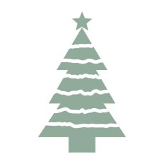 Christmas Tree Doodle Hand Drawn Winter