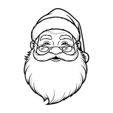 Santa Face Father Christmas Winter