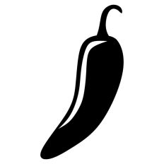 Chili Pepper Silhouette 