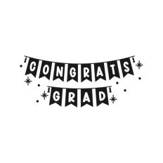 Congrats Grad Banner Sparkles