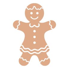 Gingerbread Christmas Man Woman Cookie 