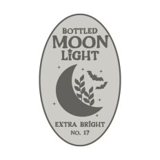 Moon Light Potion Bottle Label Halloween Witch 