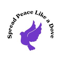 Spread Peace Like a Dove Saying