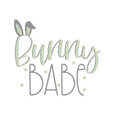 Bunny Babe Easter Quote Spring Egg